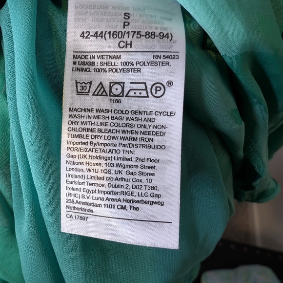 💘 Banana Republic Cabana Green One Shoulder Dress - Picture 9 of 10